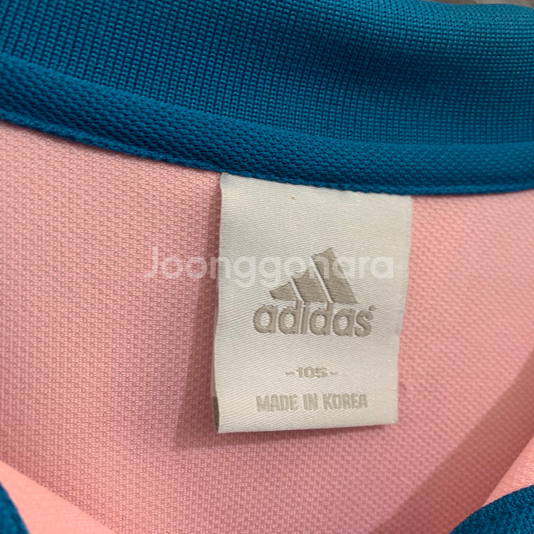 105 XL 아디다스 핑크 폴로 PK 긴팔 카라티--4