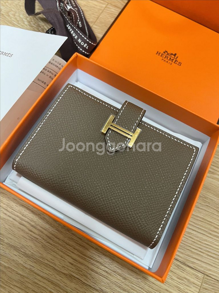 새상품 에르메스 베안 카드지갑 앱송 여성지갑 에토프--1