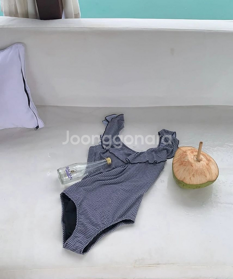 샵마그넷 Gingham Frill One Piece--3