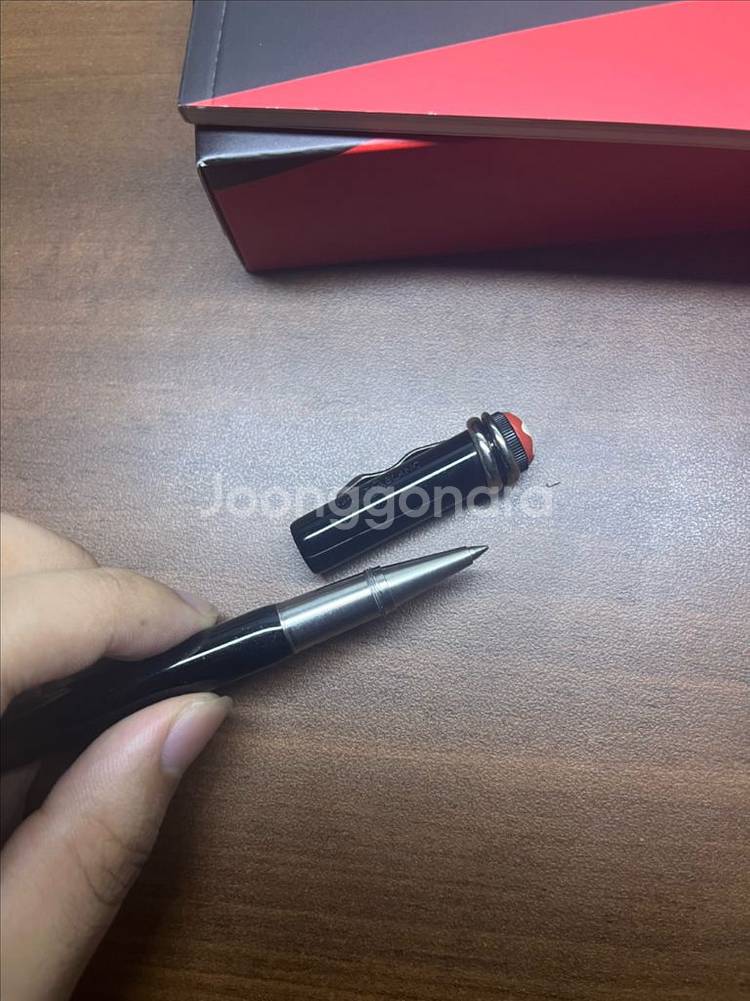 몽블랑 루즈앤느와 수성펜--4