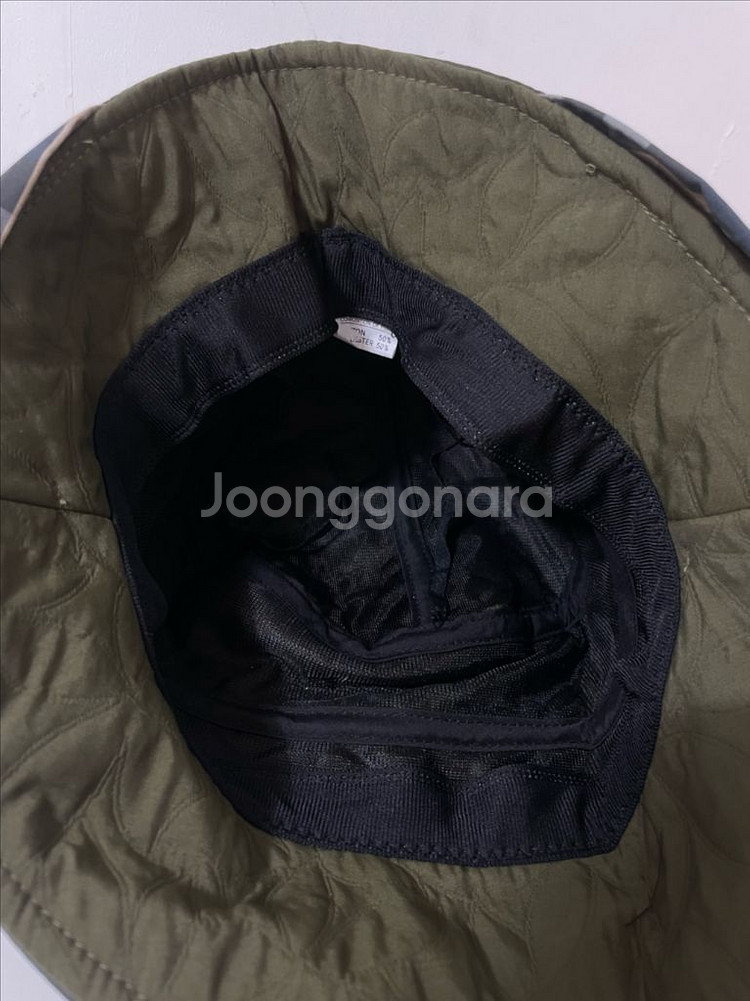 카키 버킷햇 벙거지 모자--3