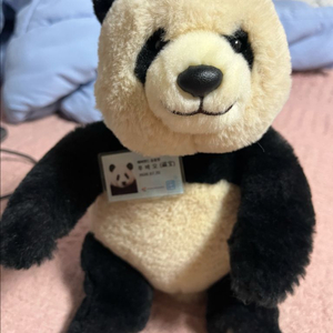 푸바오 사원증 인형