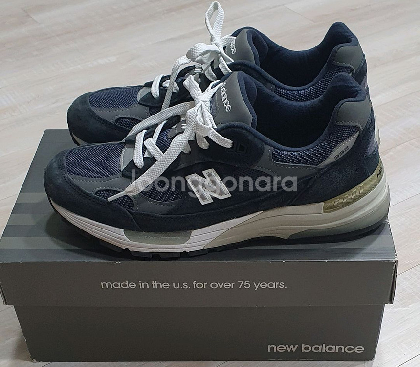 뉴발란스 992 메이드인 USA 네이비 260--1