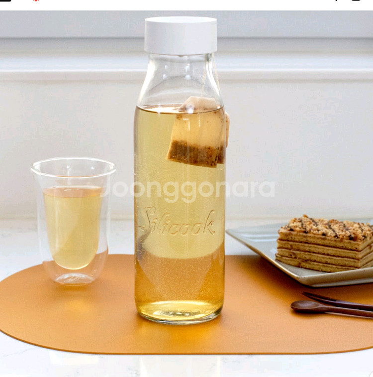 (미개봉)실리쿡 유리물병, 기울이면 물 나와요--5