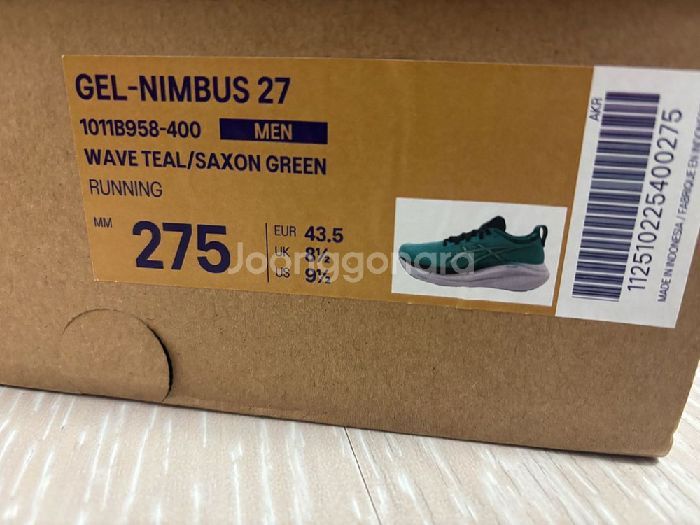 아식스 젤님버스27 275 새상품--1