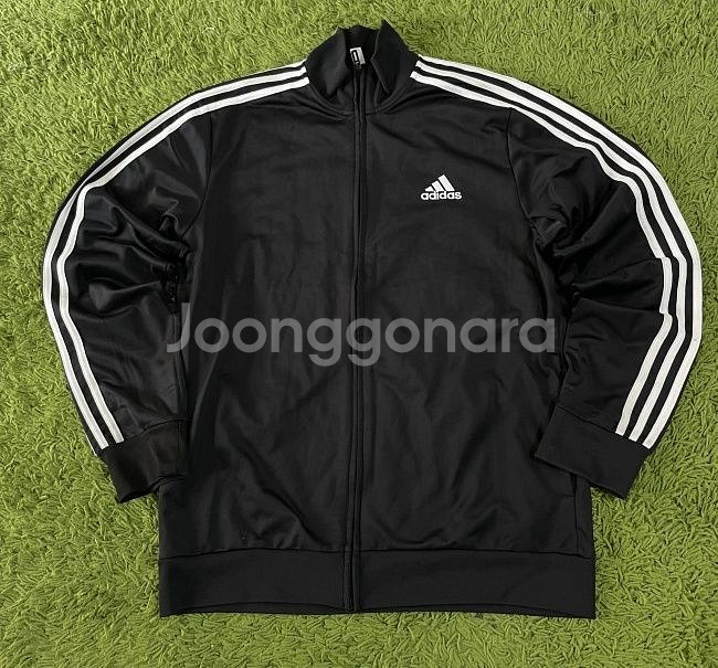 아디다스 블랙 검정 트랙탑 져지집업 105/XL--0