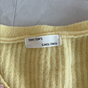 TOMO TOMS 옐로우 가디건 S