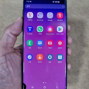 갤럭시S10 블랙 128GB SK공기계 중고폰 최저가