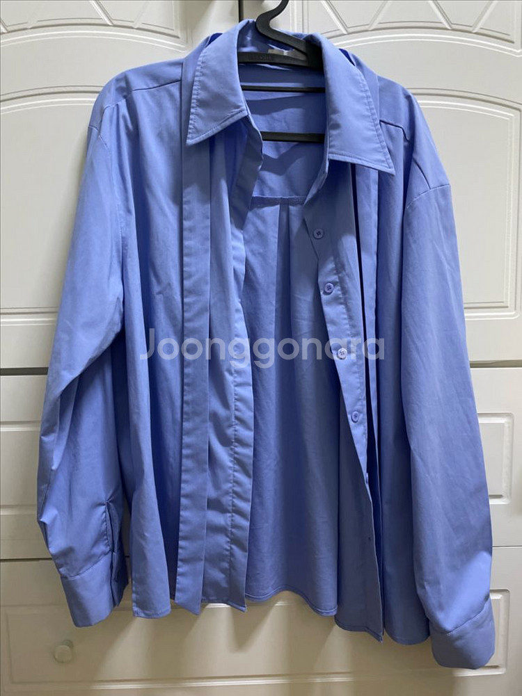 사색 자체제작 링클프리 블루 셔츠 브렌데일--2