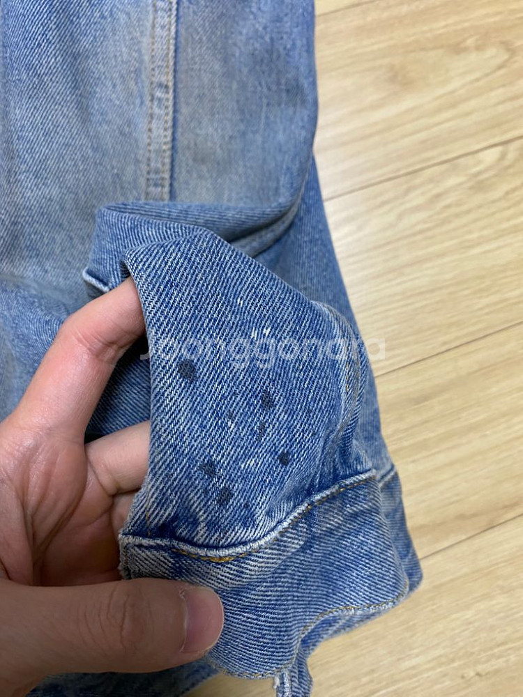 [S] 오프화이트 애로우 빈티지 워싱 데님 자켓--2
