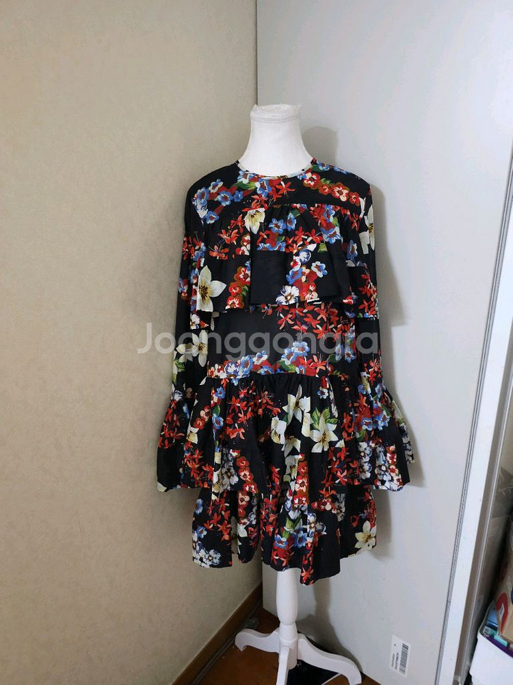 새상품)MSGM 플라워 캉캉 면 원피스 38--1