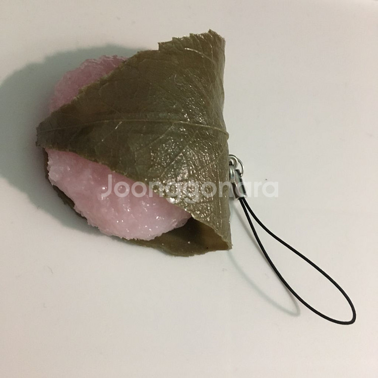 급처) 일본 사쿠라 모찌 키링 음식모형 키링 고전문구--5