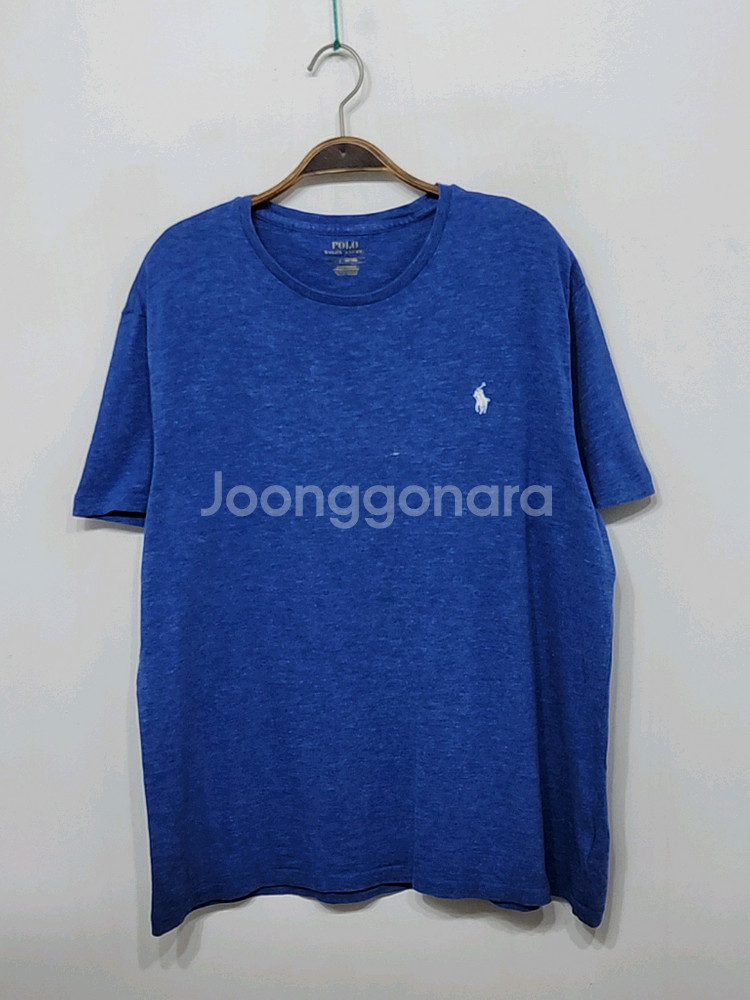 (XL) 랄프로렌 폴로 반팔티 라운드 로고 면티셔츠--0