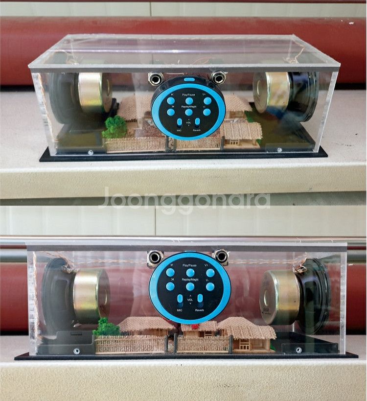 속보이는 투명 전통가옥 블루투스 노래방 스피커--0