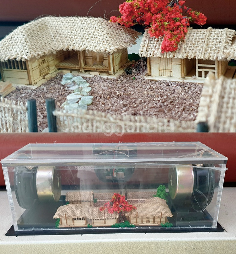 속보이는 투명 전통가옥 블루투스 노래방 스피커--3