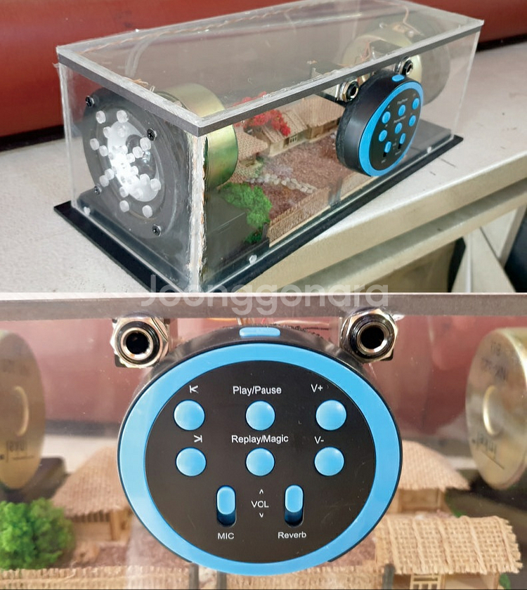 속보이는 투명 전통가옥 블루투스 노래방 스피커--4