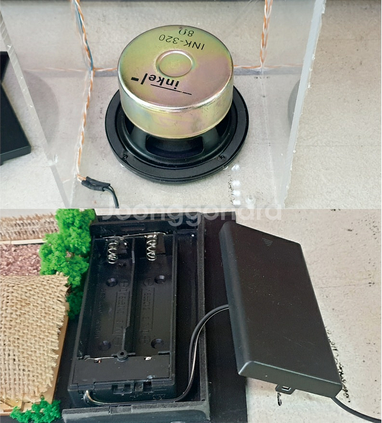 속보이는 투명 전통가옥 블루투스 노래방 스피커--5