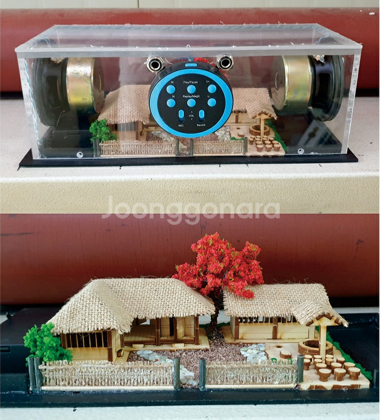 속보이는 투명 전통가옥 블루투스 노래방 스피커--6