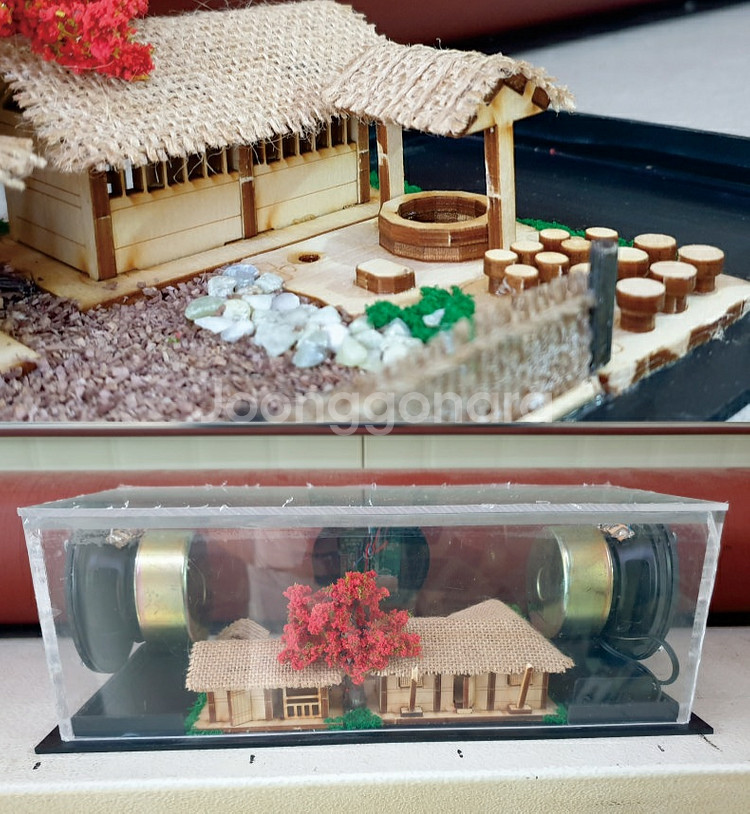 속보이는 투명 전통가옥 블루투스 노래방 스피커--9