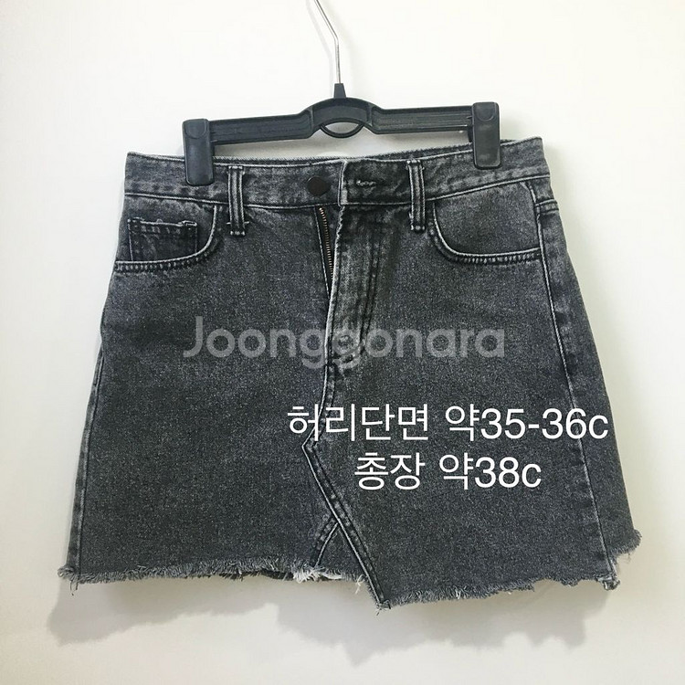 (반값택배무배)흑청 미니 스커트 M사이즈 치마--0