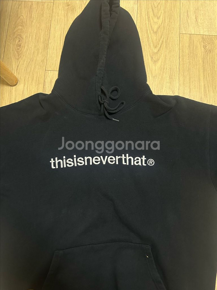디스이즈네버댓 블랙 후드티 L--0