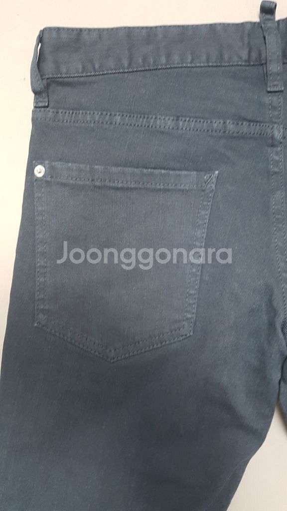 [30] 정품 디스퀘어드2 가먼트 다잉 네이비 슬림진--7