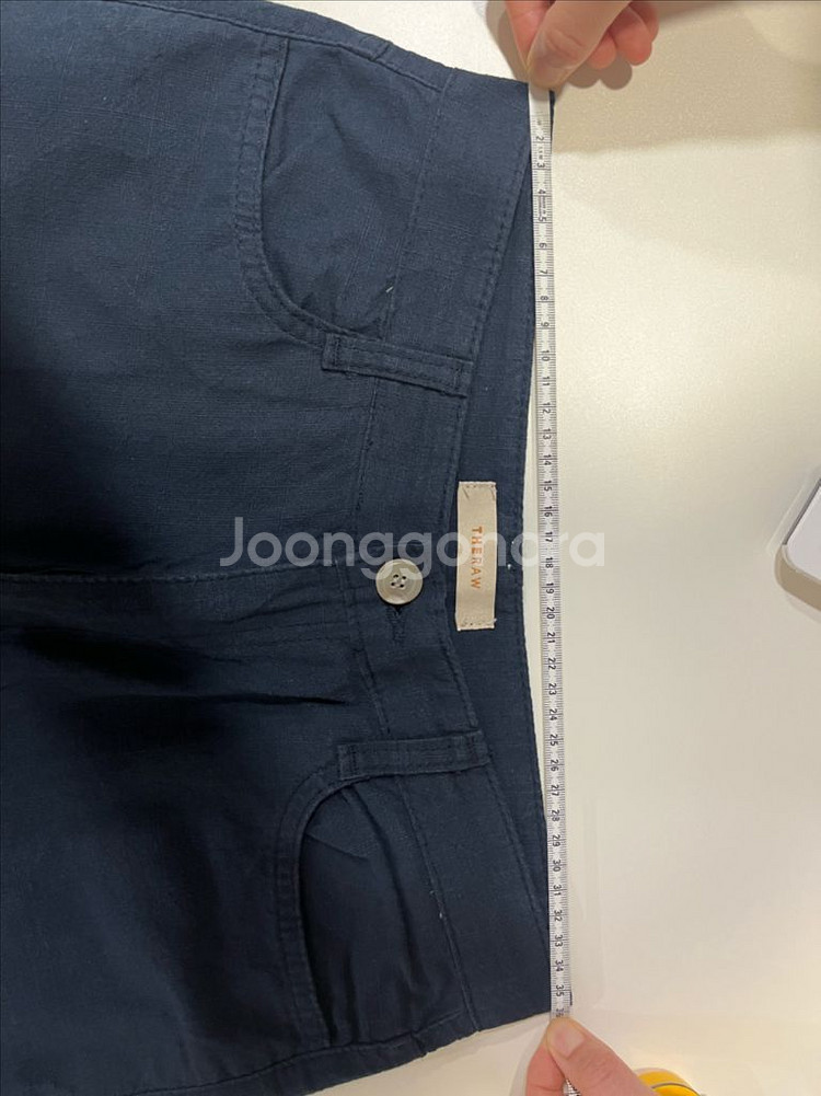 (반값택배무배)네이비 와이드 팬츠 여름 바지 라지 L--2
