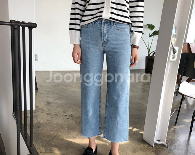 (반값택배무배)와이드 데님팬츠 바지 청바지 S--0