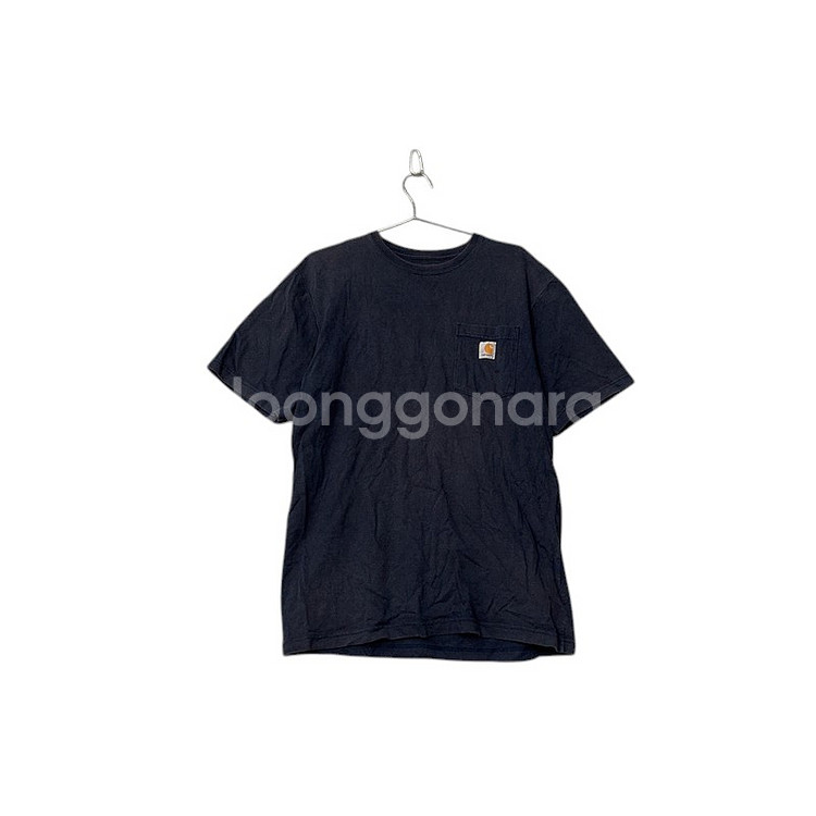 [칼하트] 네이비 포켓 로고 남성 반팔티 M--1