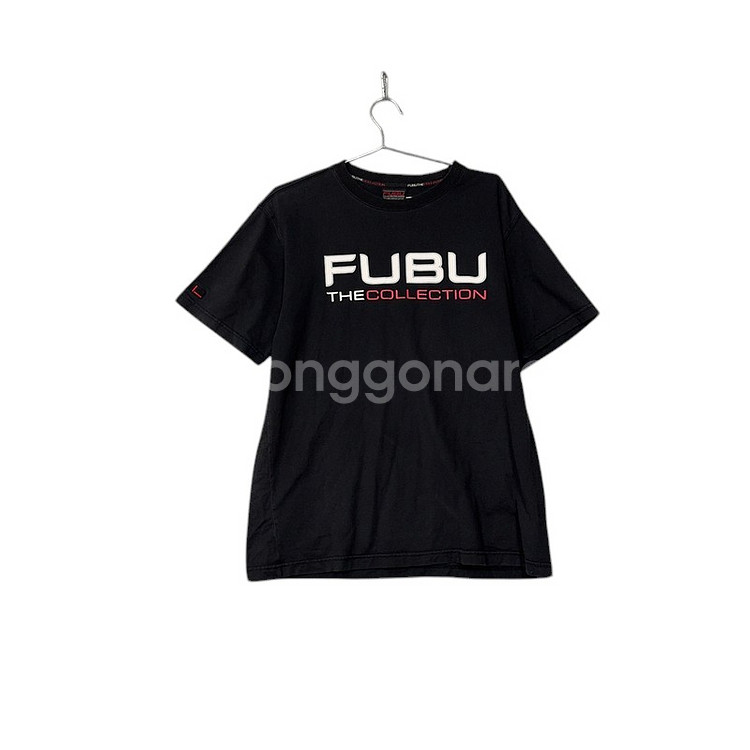 [후부] 스펠 프린팅 블랙 반팔티 100--1