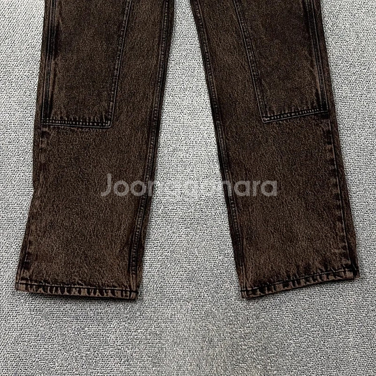 [인스턴트] 펑크 더티 브라운 스턴 워싱 카펜터 데님--1