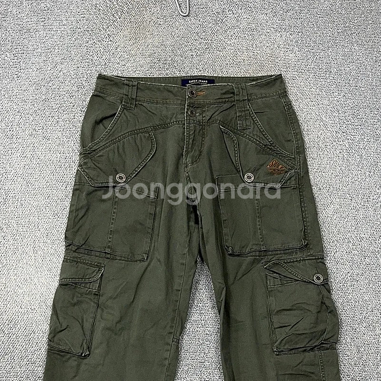 [SMEX] 빈티지 카키 Y2K 카고팬츠 30--7