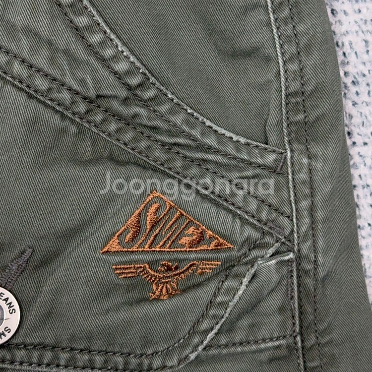 [SMEX] 빈티지 카키 Y2K 카고팬츠 30--4