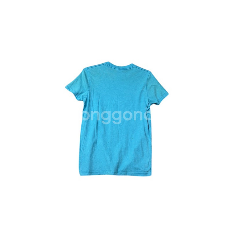 [홀리스터] 로고 여성 빈티지 라이트 블루 반팔 티 S--0