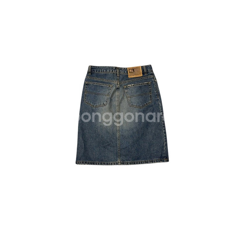 [폴로] 여성 빈티지 Y2K 워싱 데님 스커트 64-9--0