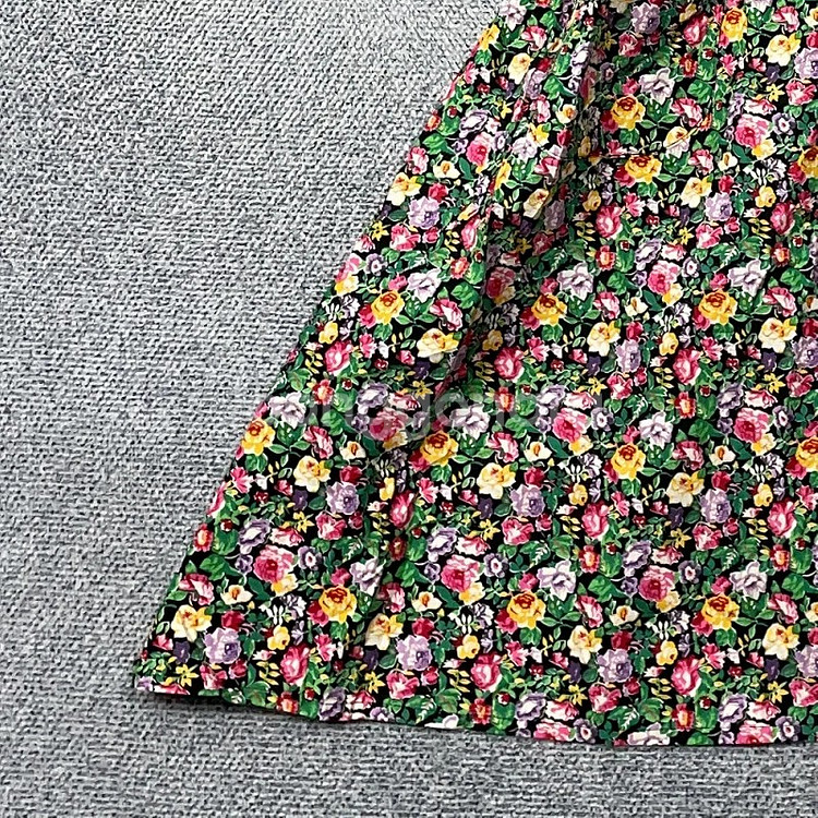 [겐조] 빈티지 플라워 패턴 앞치마 원피스--4