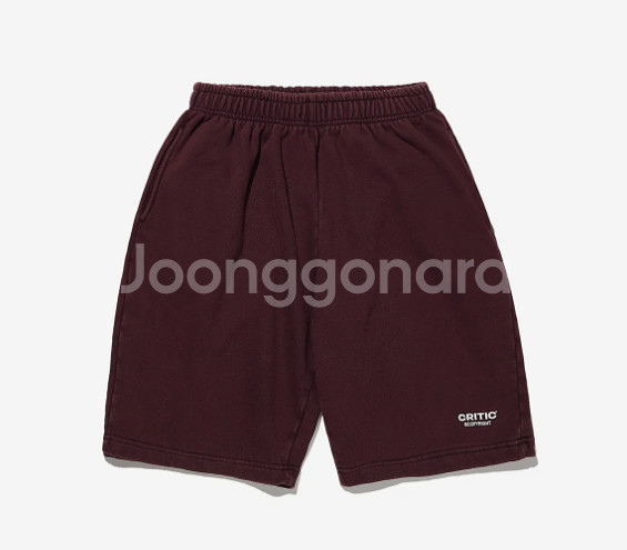 편하게 입기 좋은 버건디 반바지 M 새상품--0