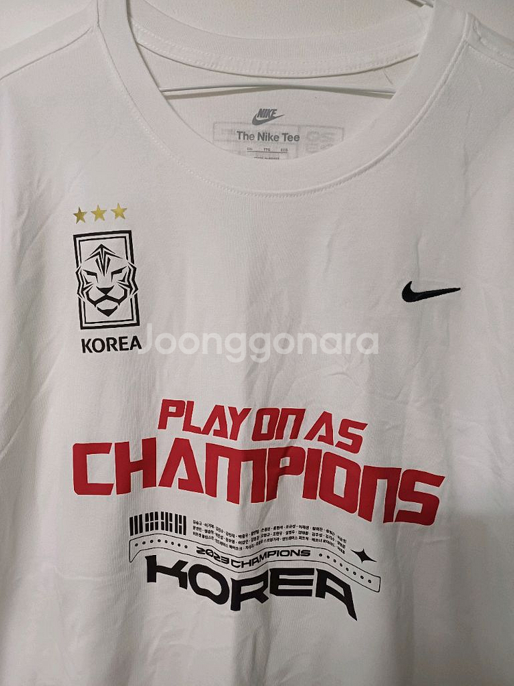 2023 아시안컵 축구 국대 선수단 반팔티셔츠(105)--3