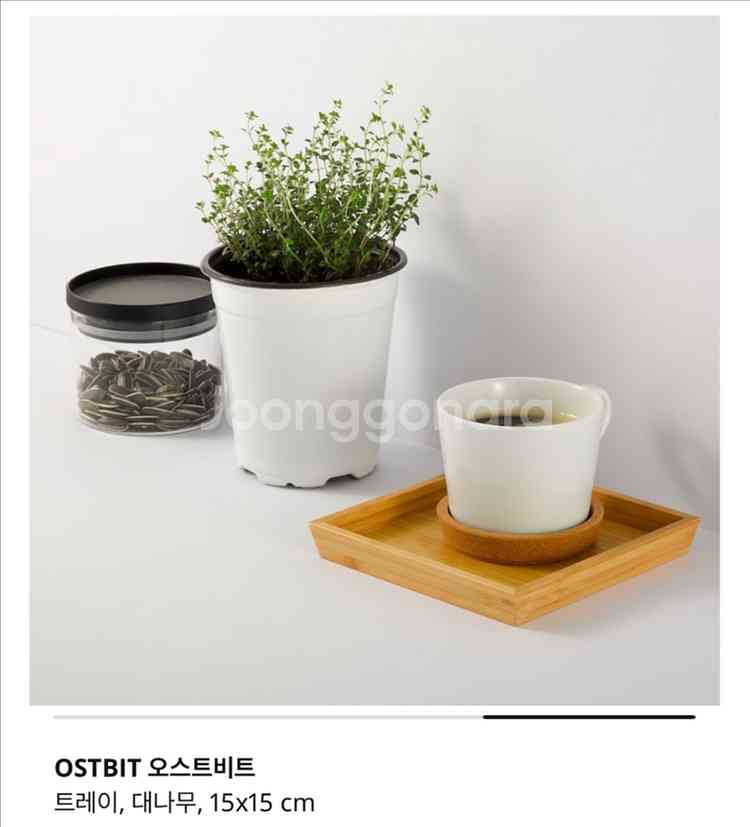 이케아 오스트비트 OSTBIT 트레이 2개--1