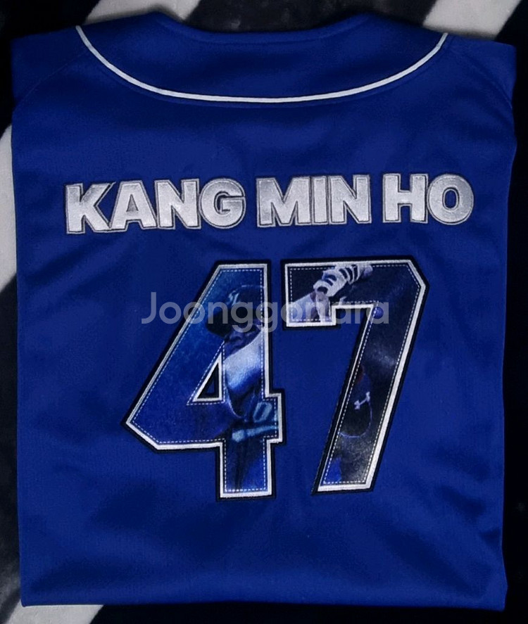 삼성 라이온즈 강민호 선수 기념 유니폼--2