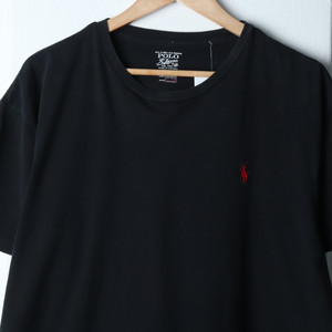 (L-XL) 폴로 랄프로렌 반팔 티셔츠 블랙 레드포니