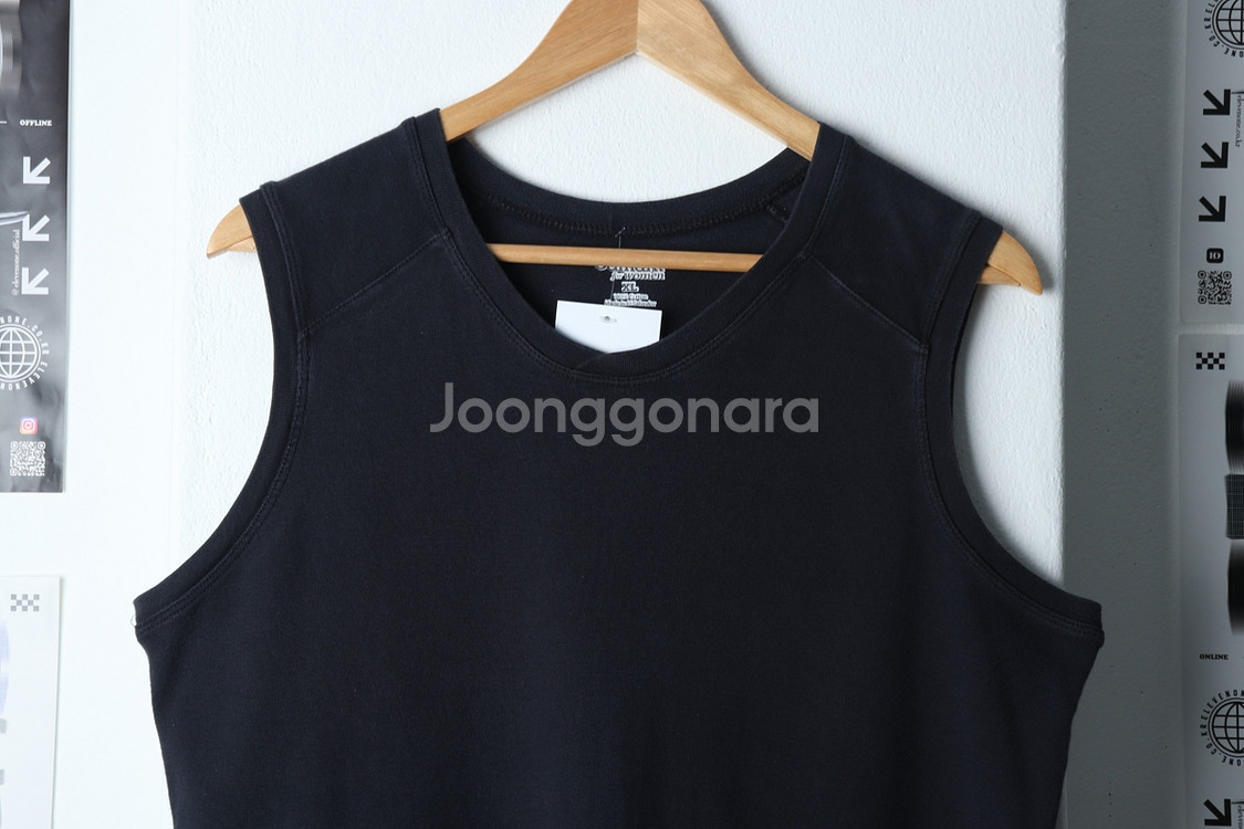 (L-XL) 칼하트 반팔 티셔츠 민소매 블랙 올드스쿨--0