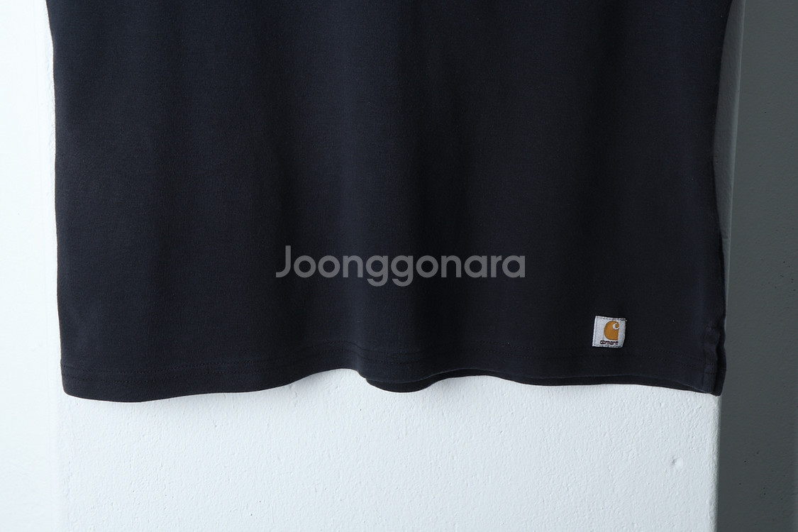 (L-XL) 칼하트 반팔 티셔츠 민소매 블랙 올드스쿨--1