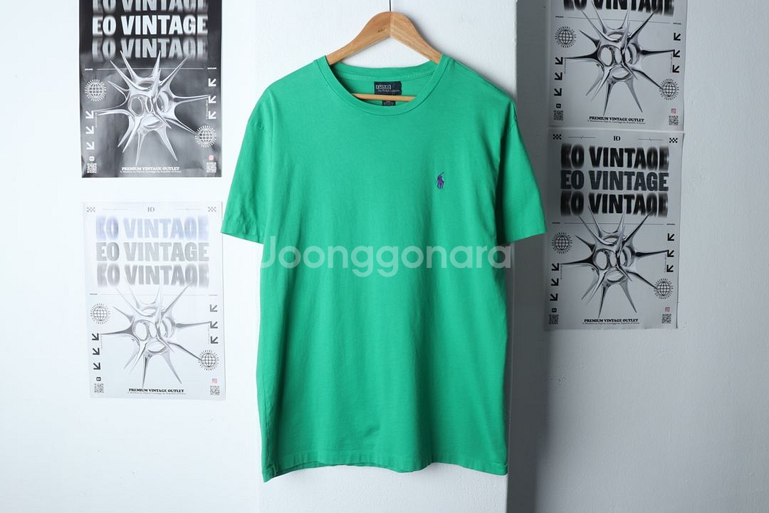 (M-XL) 폴로 랄프로렌 반팔 티셔츠 그린 포니--4