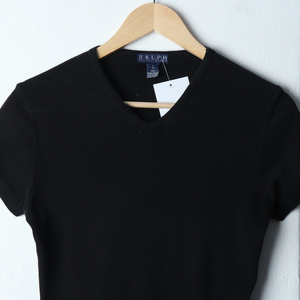 W(L-XL) 폴로 랄프로렌 반팔 티셔츠 무지 브이넥