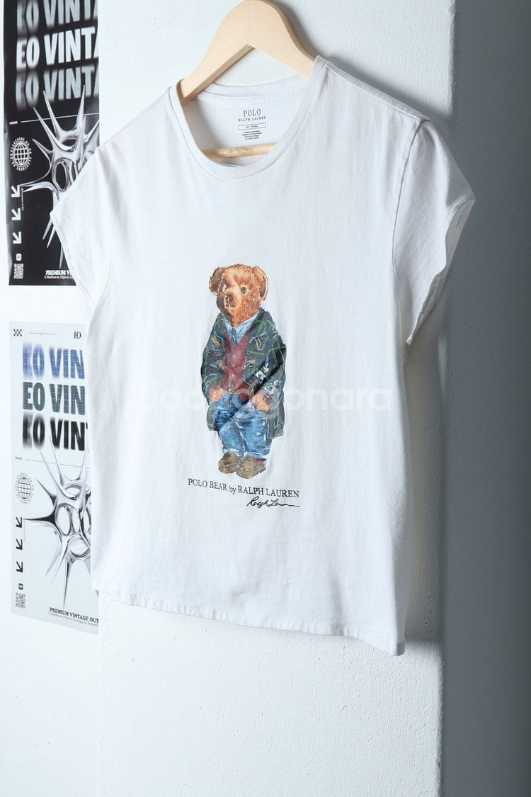 W(S-M) 폴로 랄프로렌 반팔 티셔츠 폴로베어--3