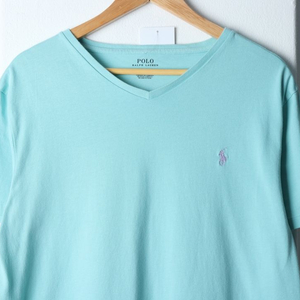 (L-2XL) 폴로 랄프로렌 반팔 티셔츠 브이넥 포니
