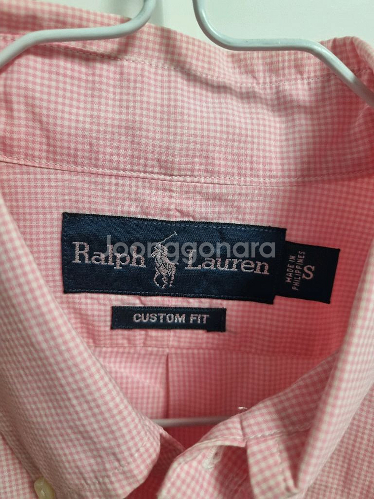 랠프로렌 핑크 반팔 셔츠 스몰 ralph lauren--2