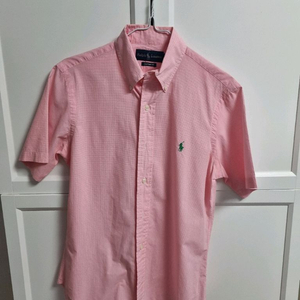 랠프로렌 핑크 반팔 셔츠 스몰 ralph lauren