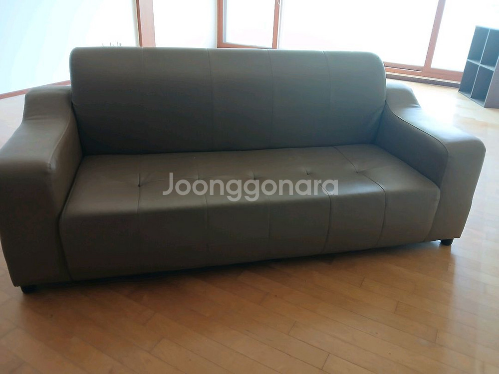 인조가죽 소파--3